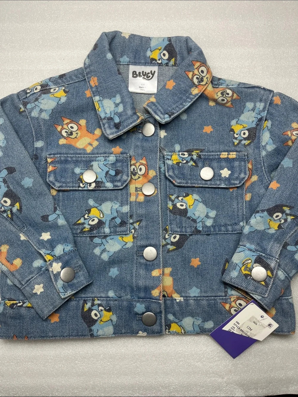 Bluey Denim Jacket 12 Months New